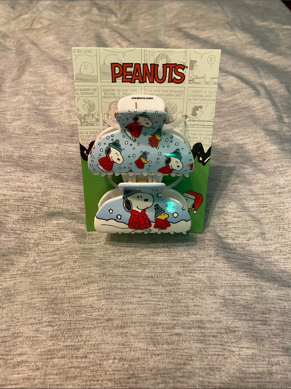 Peanuts Snoopy Hair Claw Clips Set of 2 NWT